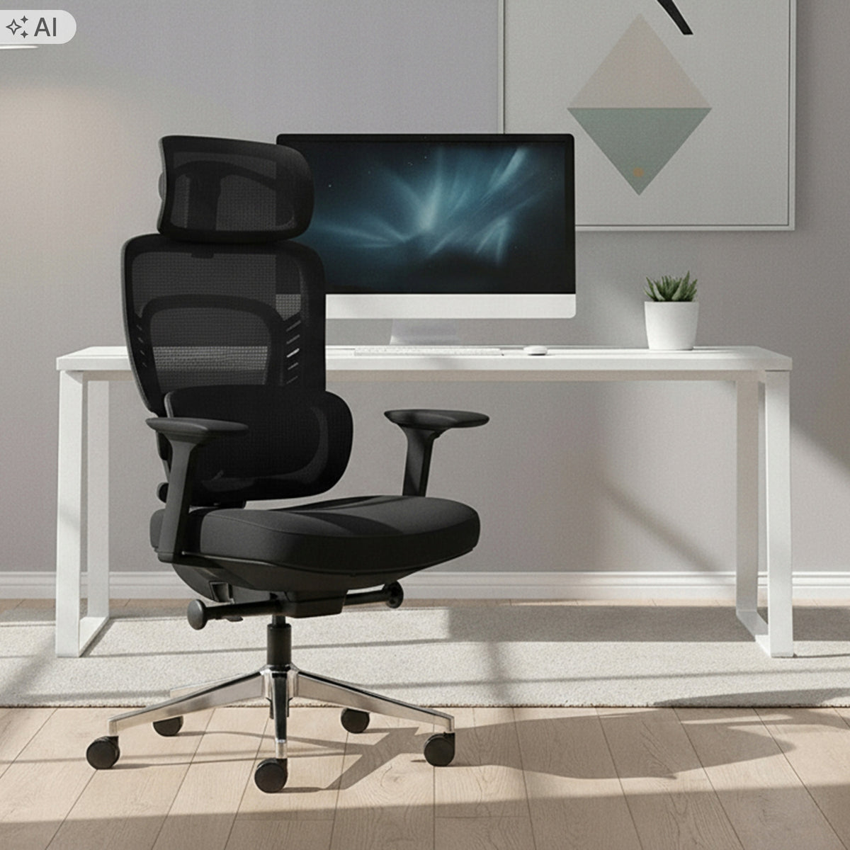 OFFICE CHAIR Mark Adler MASSAGING ergonomic BLACK 136KG Packaging status original