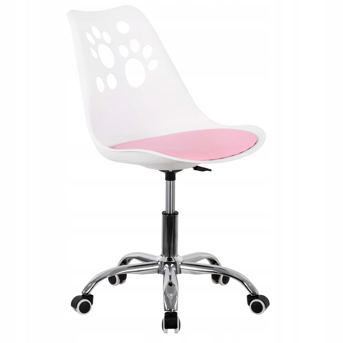OFFICE CHAIR SPRINGOS FOR CHILDREN ERGONOMIC SWIVEL WHITE-PINK EAN (GTIN) 5908455304665