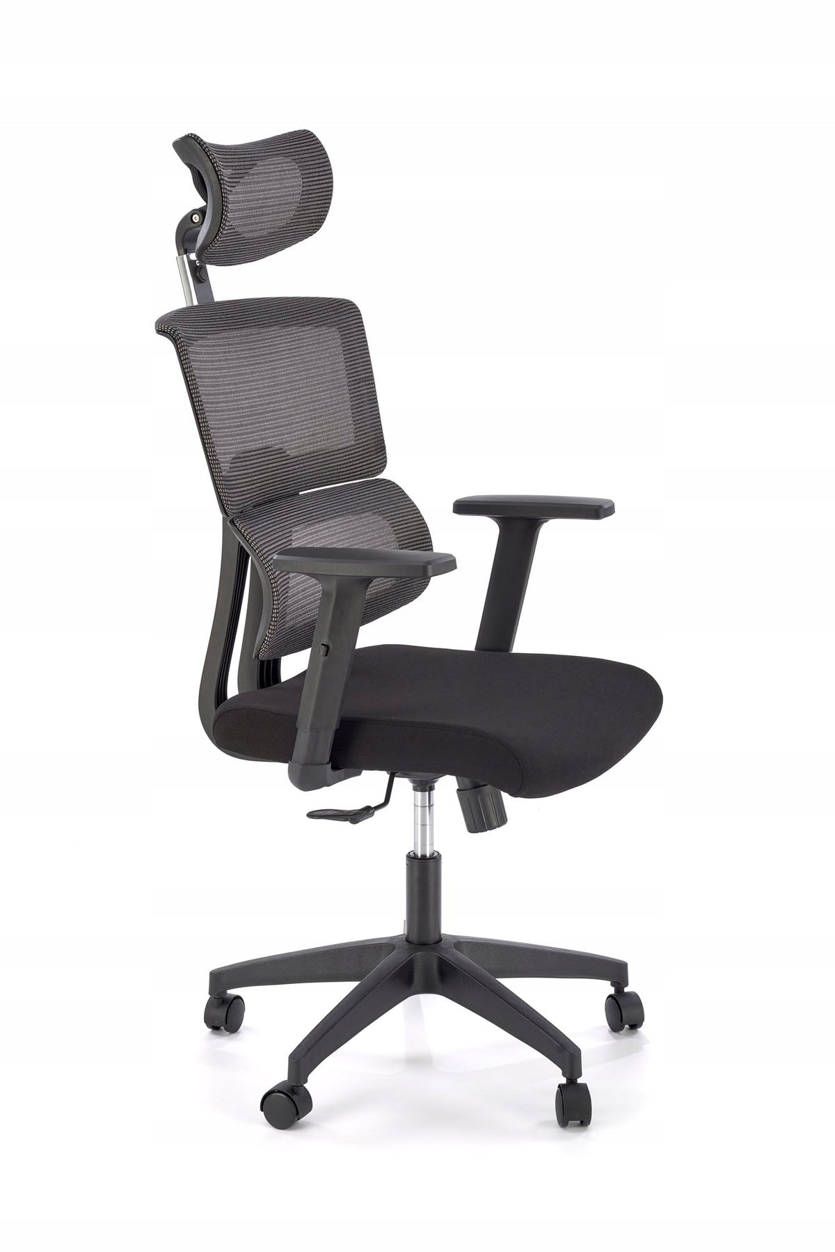 OFFICE CHAIR SWIVEL CHAIR PABLO BLACK HALMAR MESH HEADREST Furniture depth 67 cm