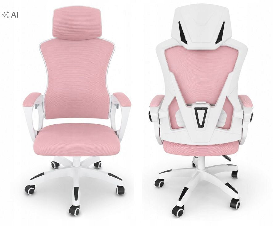 OFFICE CHAIR SWIVEL CHAIR PINK FOR GIRL WOMAN FOR COMPUTER