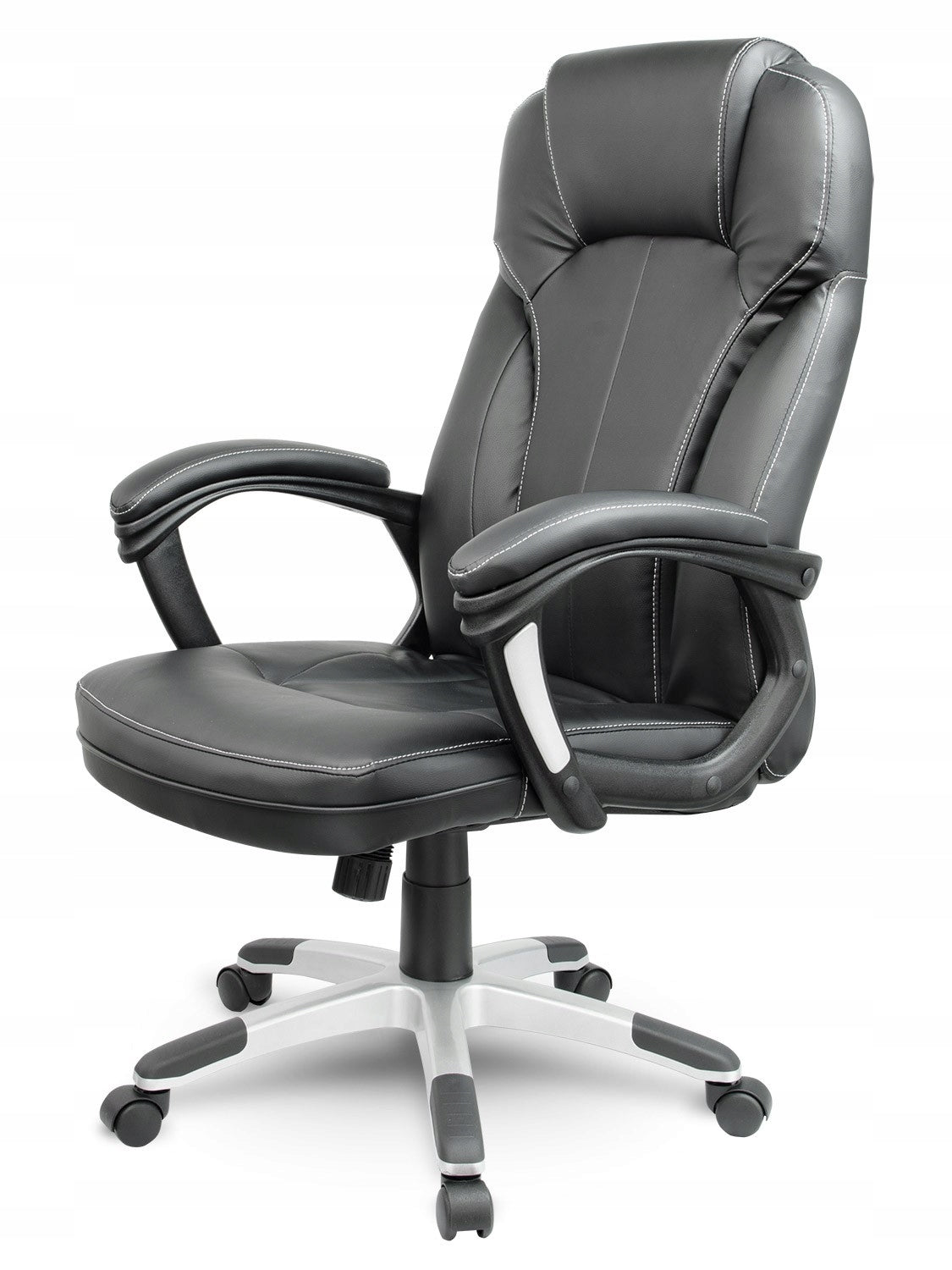 OFFICE CHAIR SWIVEL COMFORTABLE FAUX LEATHER DESK CHAIR BLACK Packaging status original