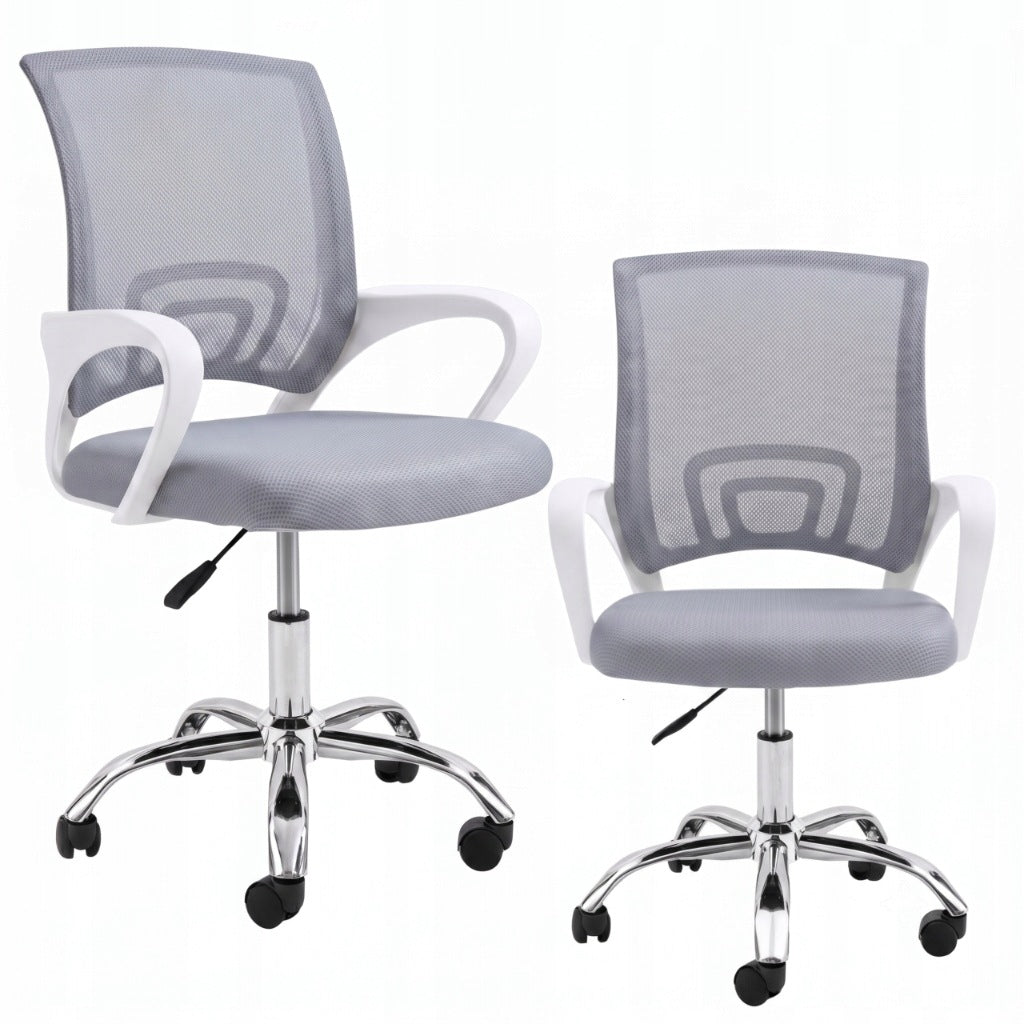 OFFICE CHAIR SWIVEL DESK CHAIR OFFICE MICRO MESH GREY COMFORTABLE