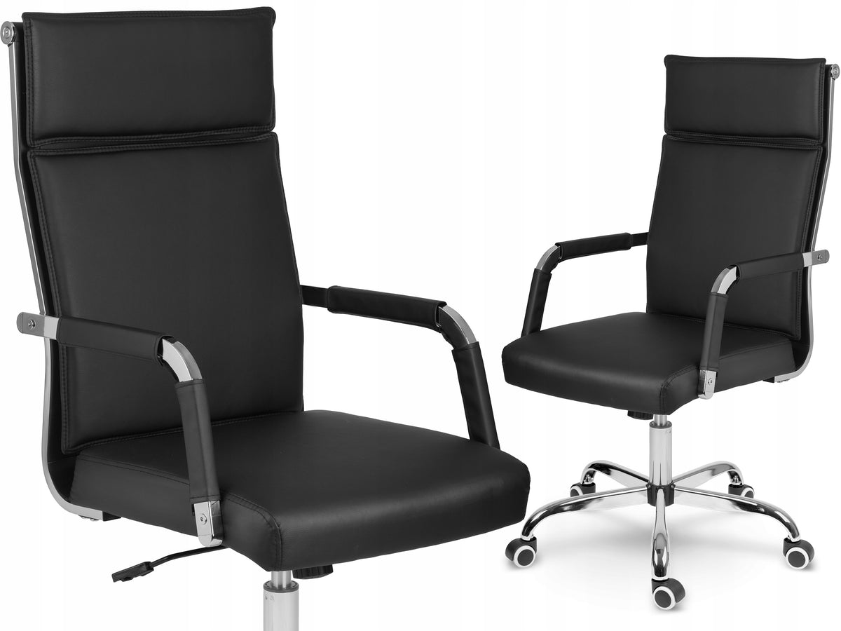 OFFICE CHAIR SWIVEL FAUX LEATHER OFFICE CHAIR