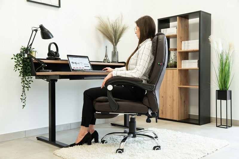 OFFICE CHAIR SWIVEL OFFICE CHAIR WITH FOOTREST MASSAGER Packaging status original