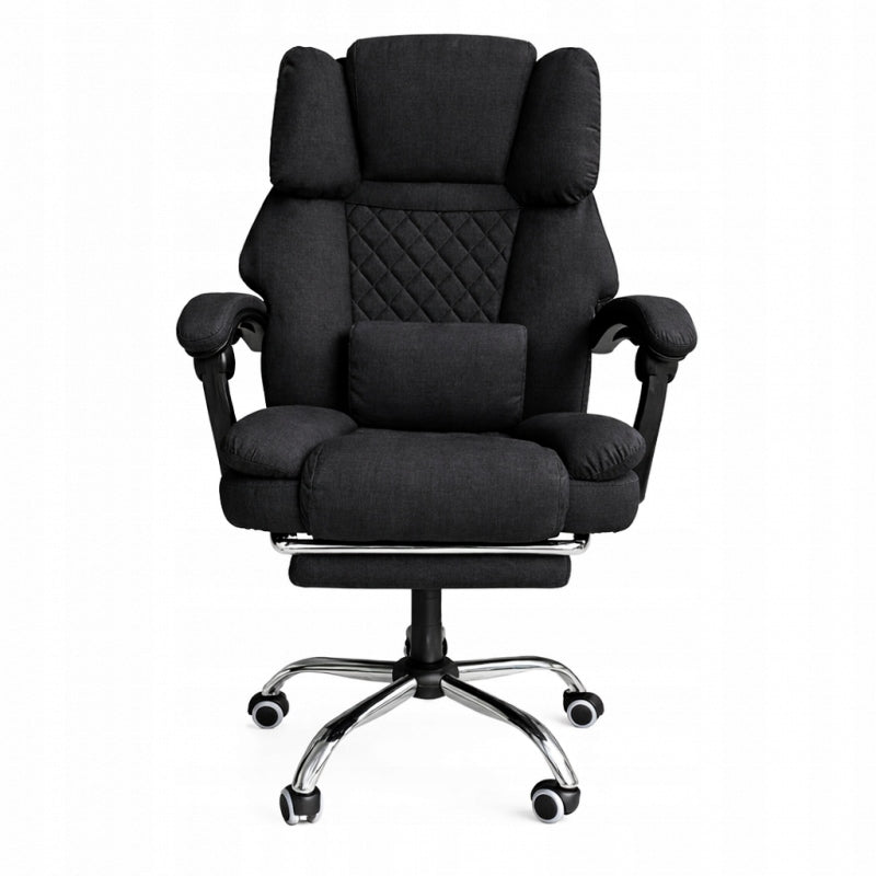 OFFICE CHAIR SWIVEL PULL-OUT FOOTREST MASSAGER WITH USB BLACK FOR HOME OFFICE Medical device no