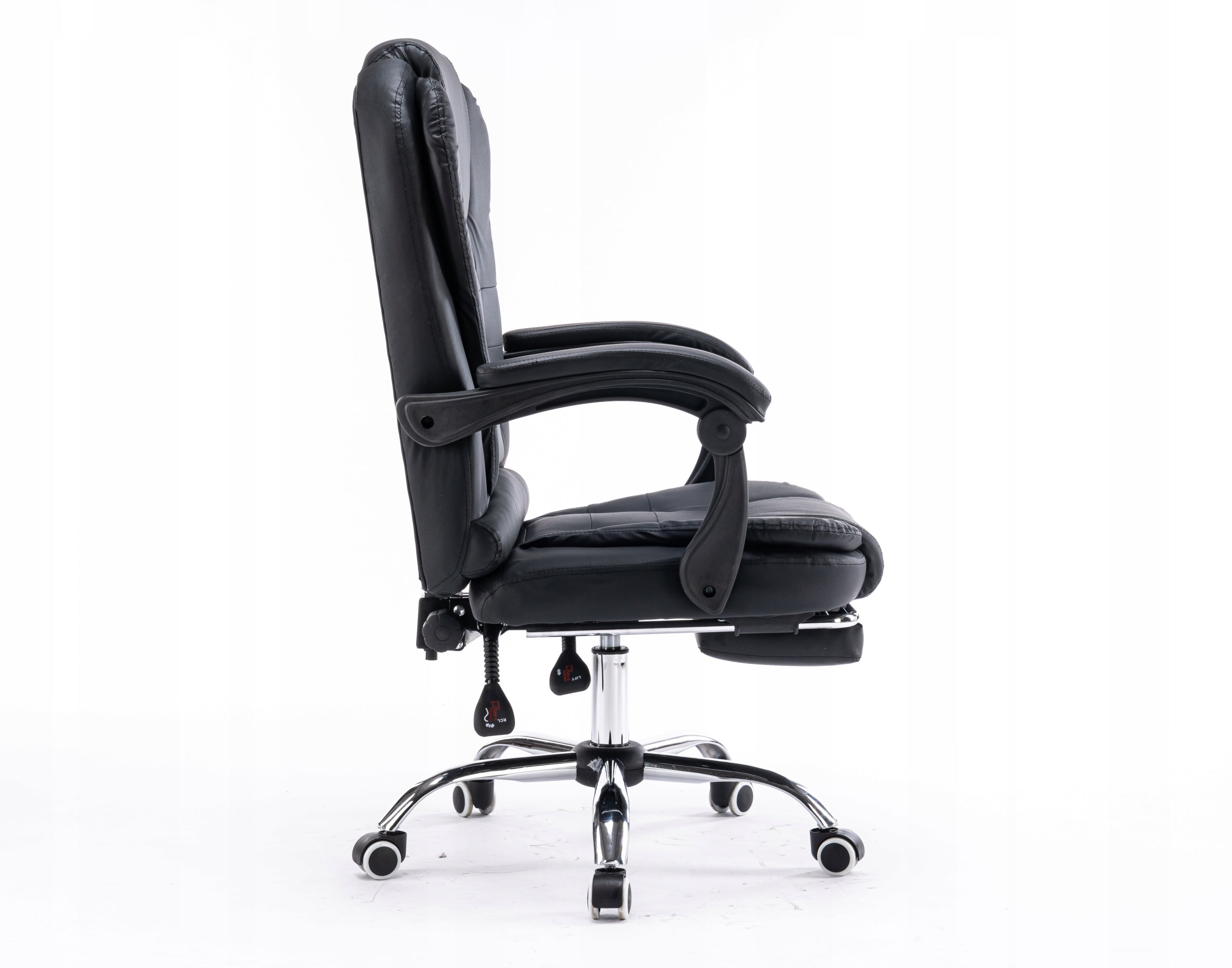 OFFICE CHAIR Swivel CHAIR ERGONOMIC Footrest Black Comfortable Manufacturer code BOSS CZARNY