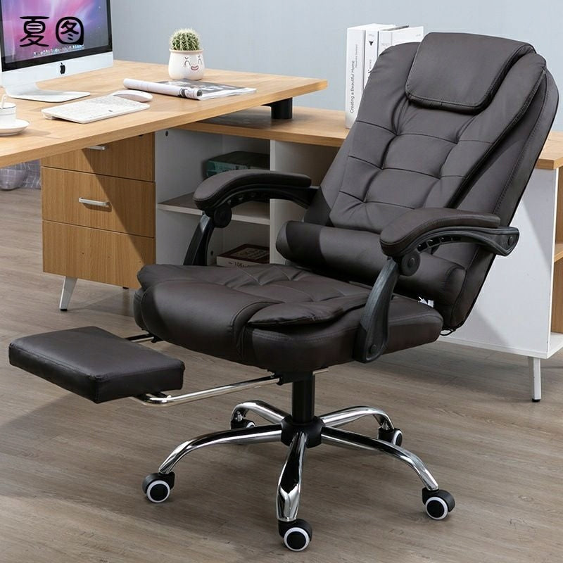 OFFICE CHAIR WITH MASSAGE SWIVEL ERGONOMIC FOOTREST ADJUSTMENT SALE Packaging status original