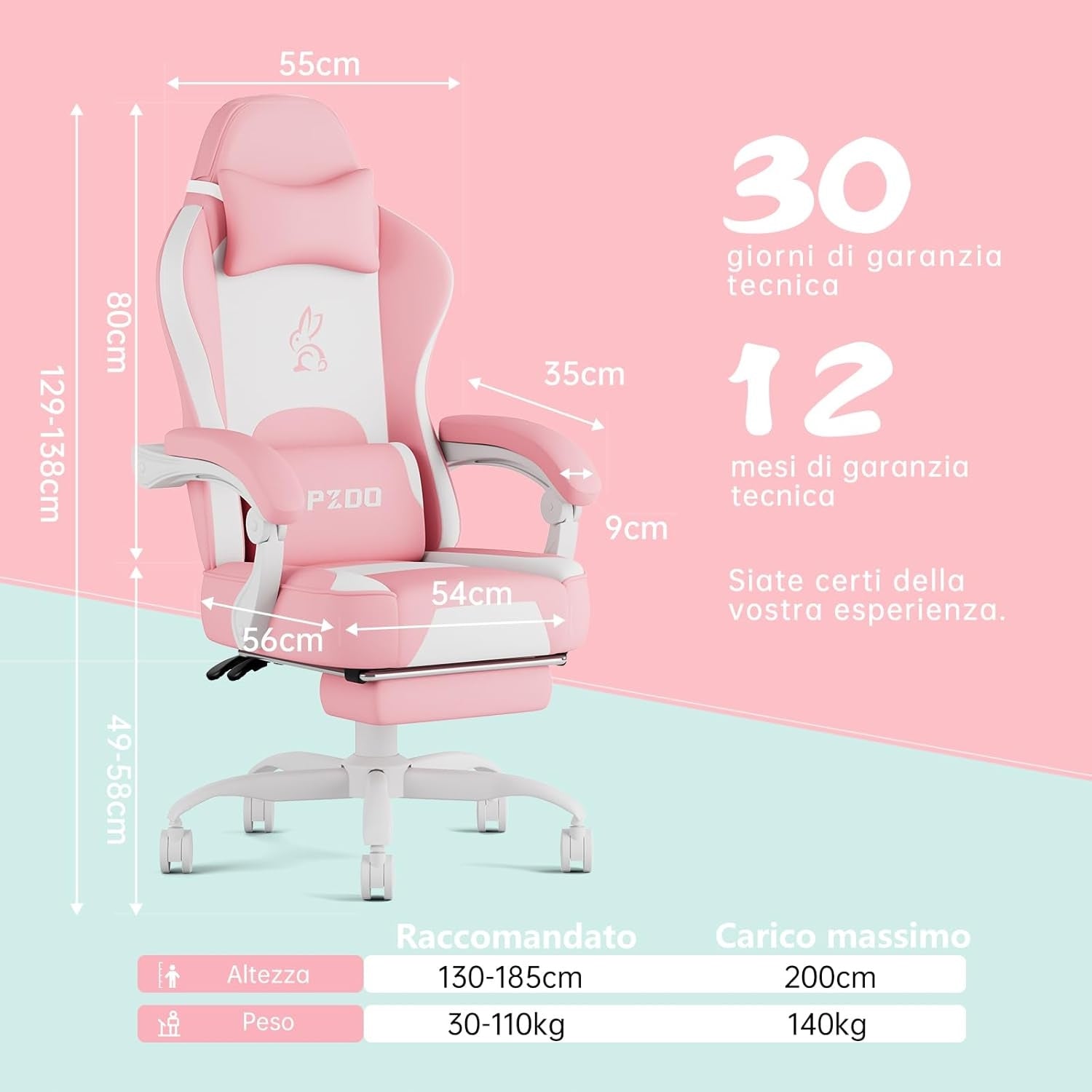 OFFICE GAMING CHAIR COMFORTABLE ERGONOMIC IDEAL FOR HOME OFFICE PLAYER EAN (GTIN) 0099111116359