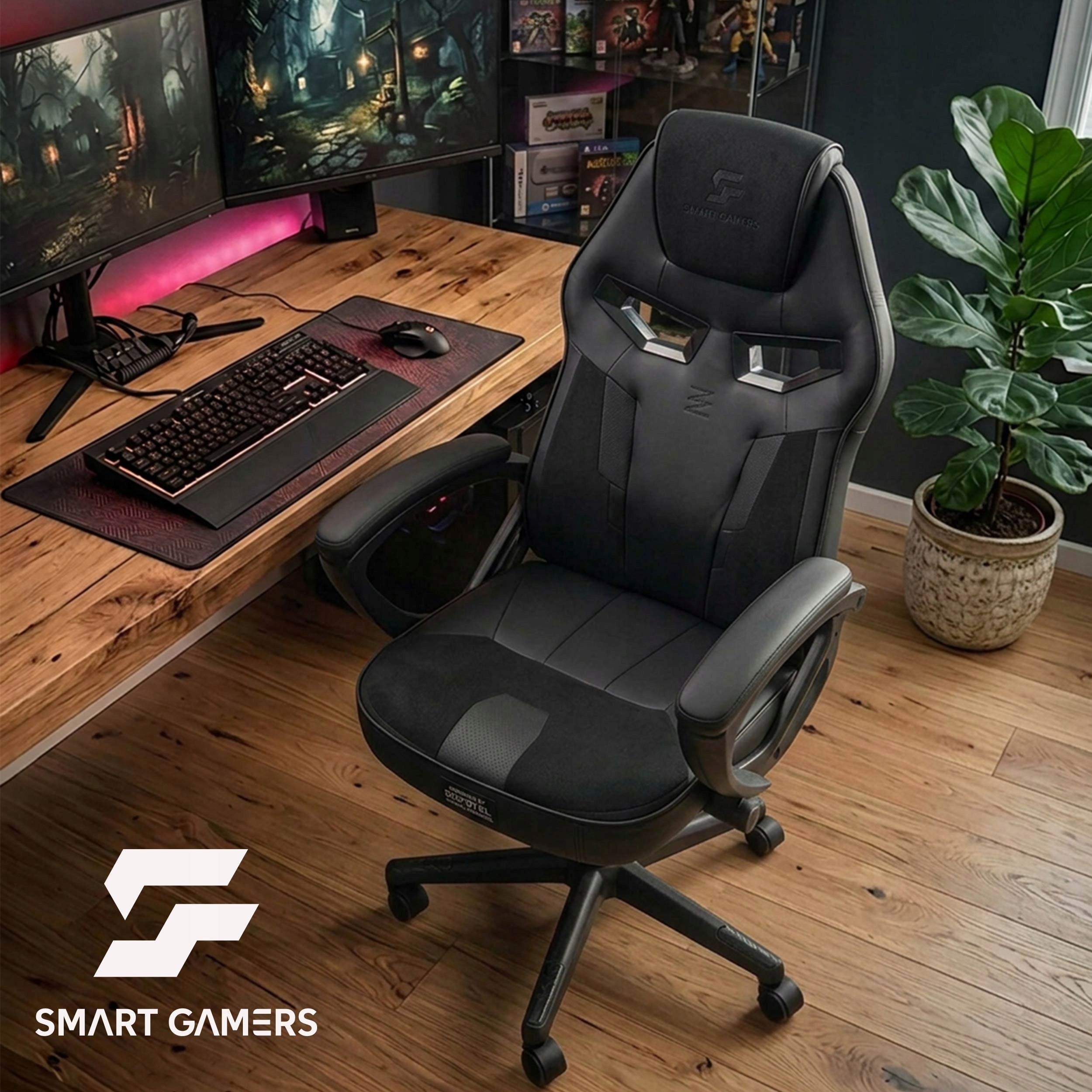 OFFICE GAMING CHAIR SWIVEL BLACK OFFICE PLAYER CHAIR Brand Sofotel
