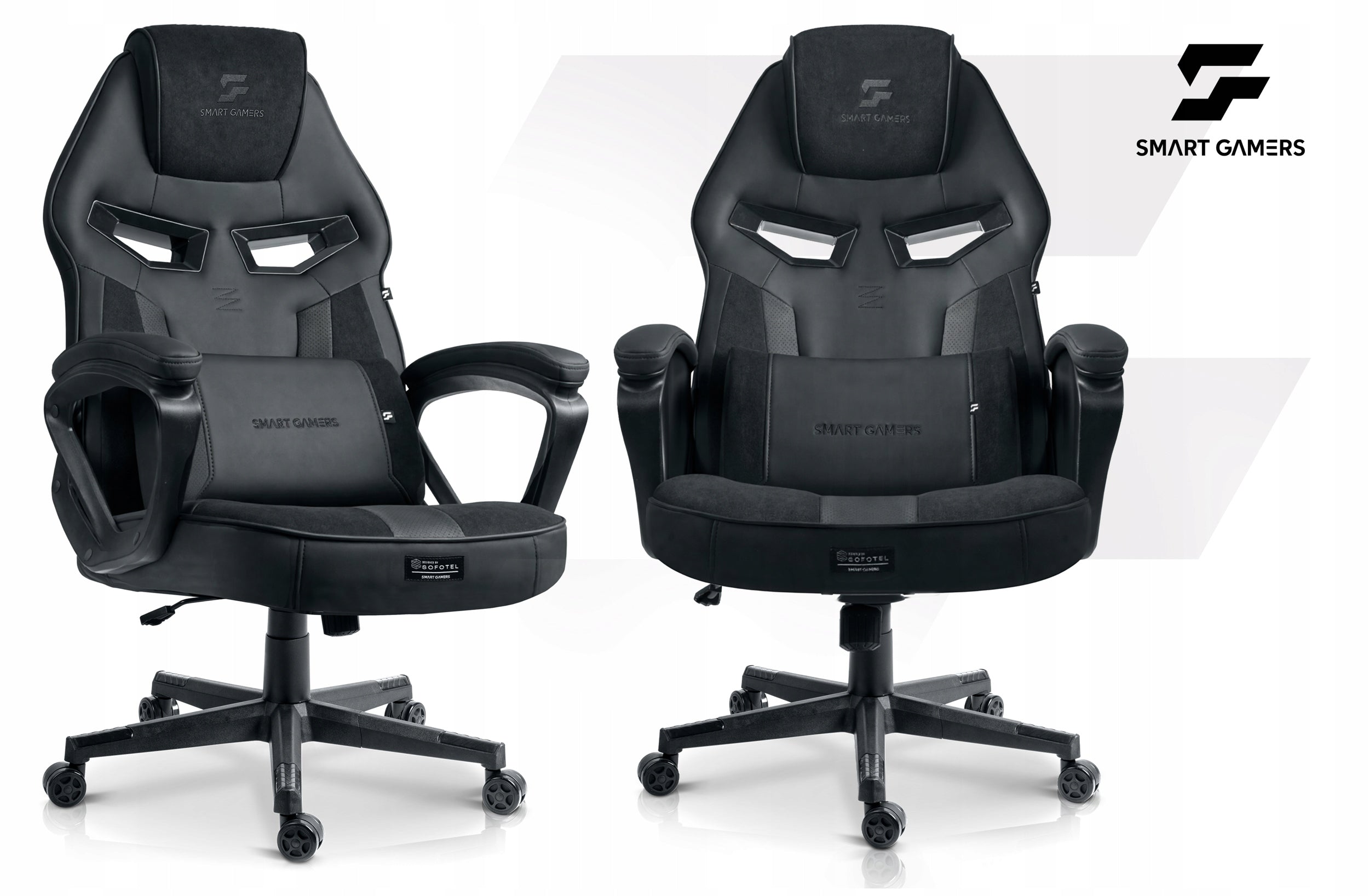 OFFICE GAMING CHAIR SWIVEL BLACK OFFICE PLAYER CHAIR Furniture height 123 cm
