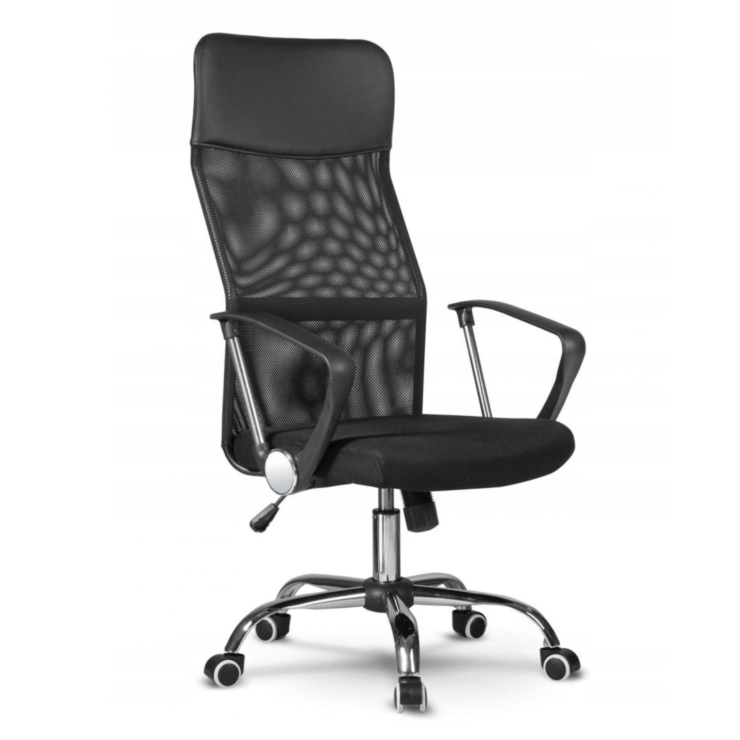 OFFICE SWIVEL CHAIR ADJUSTABLE BLACK OFFICE CHAIR WITH MICRO MESH Packaging status original