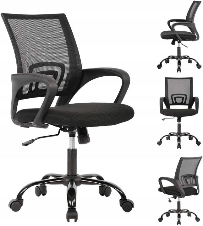 OFFICE SWIVEL CHAIR ADJUSTABLE ERGONOMIC BLACK OFFICE CHAIR Manufacturer code FOTEL BIUROWY OBROTOWY REGULOWANY CZARNY