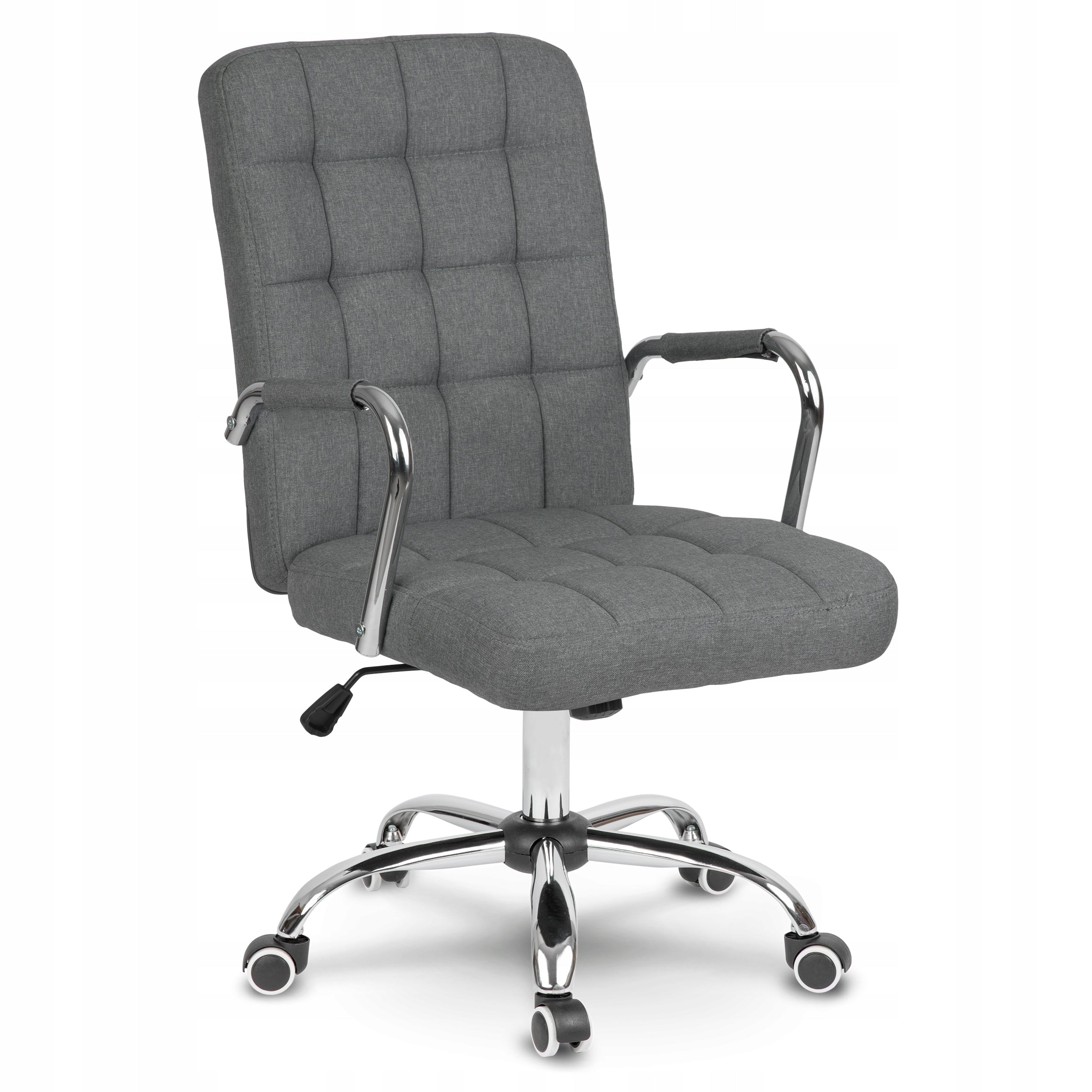 OFFICE SWIVEL CHAIR ADJUSTABLE FOR DESK GREY OFFICE SWIVEL CHAIR