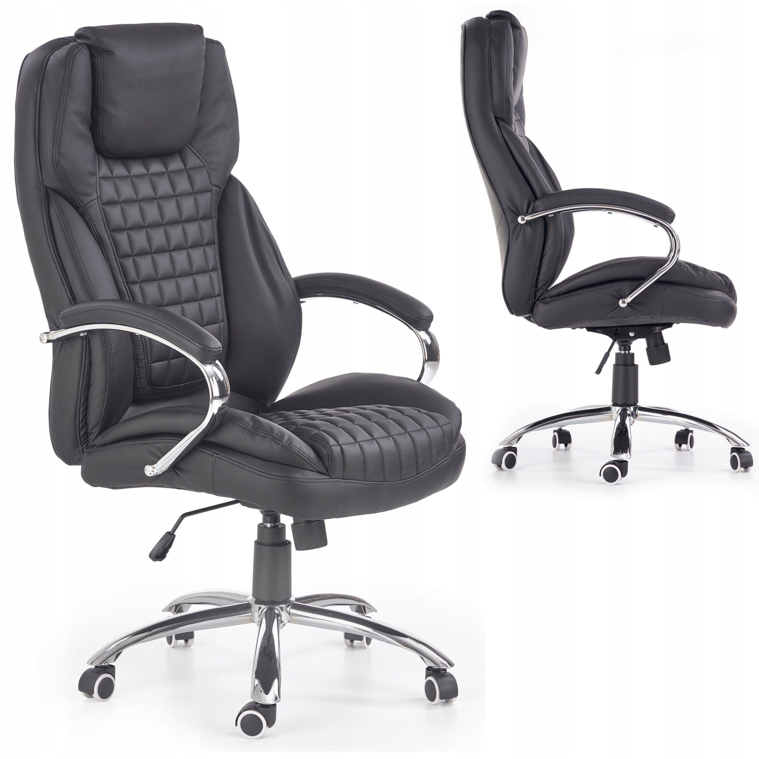 OFFICE SWIVEL CHAIR KING LARGE BLACK HALMAR