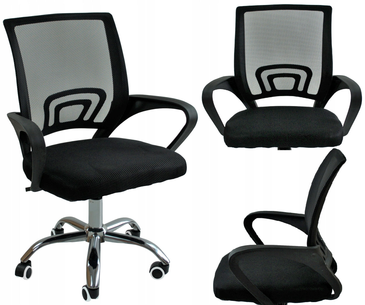OFFICE SWIVEL CHAIR STYLISH ERGONOMIC MESH FOR OFFICE RUBBER WHEELS