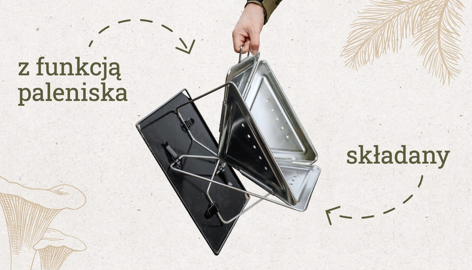 OFFLANDER Camping Folding Grill Portable Large Manufacturer no brand