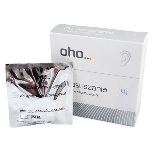 OHO Hearing Aid Drying Tablets Packaging status original