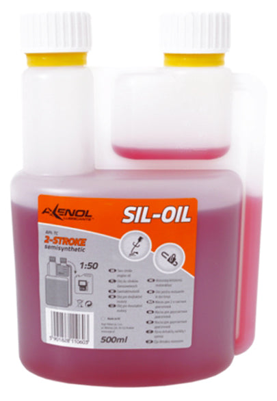 OIL FOR 2-STROKES, RED, 500 ML F2W99 AXENOL SIL