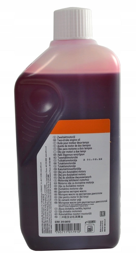 OIL FOR TWO-STROKE ENGINES HP 1L ORIGINAL STIHL 0781-319-8410 Brand Stihl