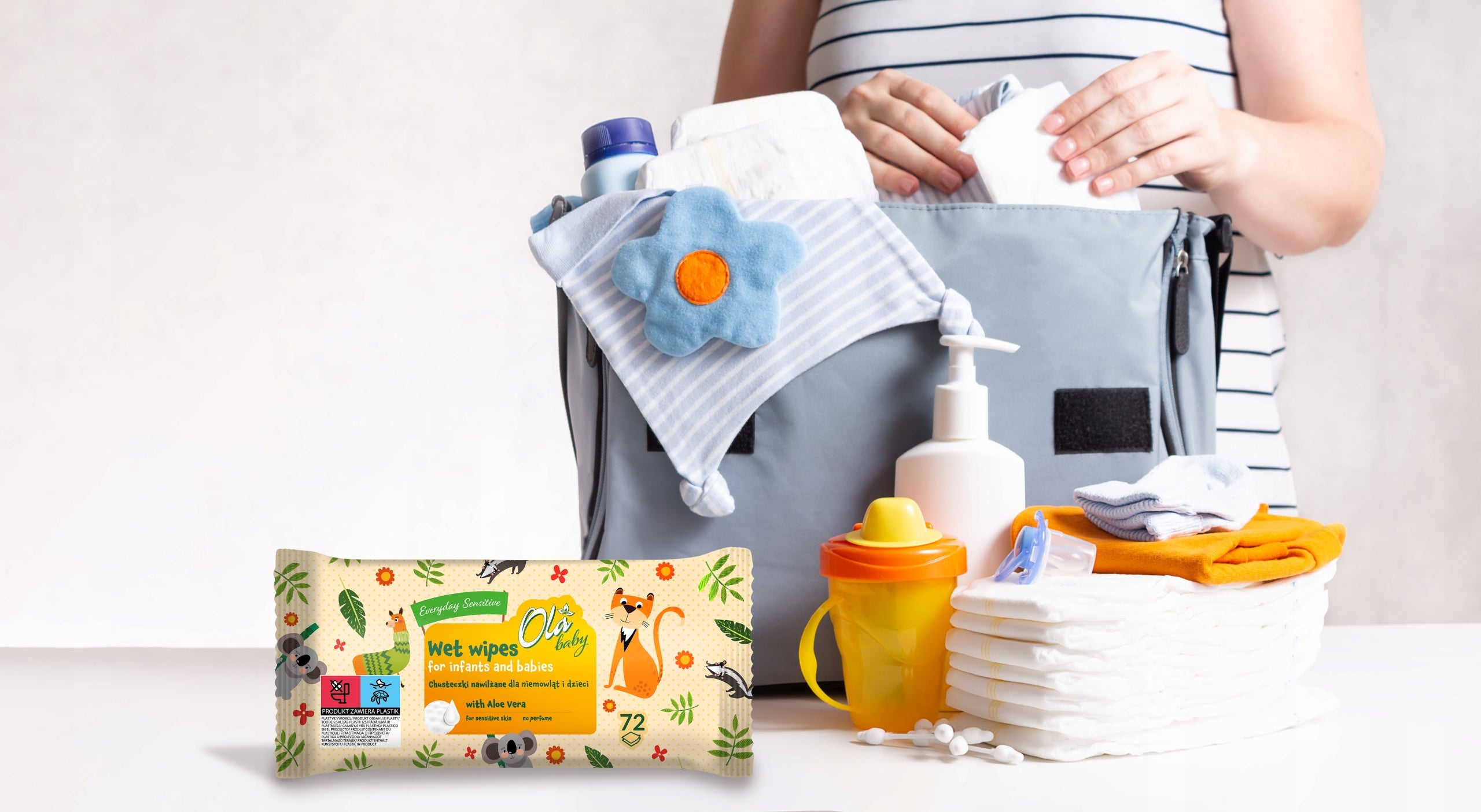 OLA baby Sensitive Wet Wipes for Infants and Children 72 pcs. Manufacturer code 5900095035213