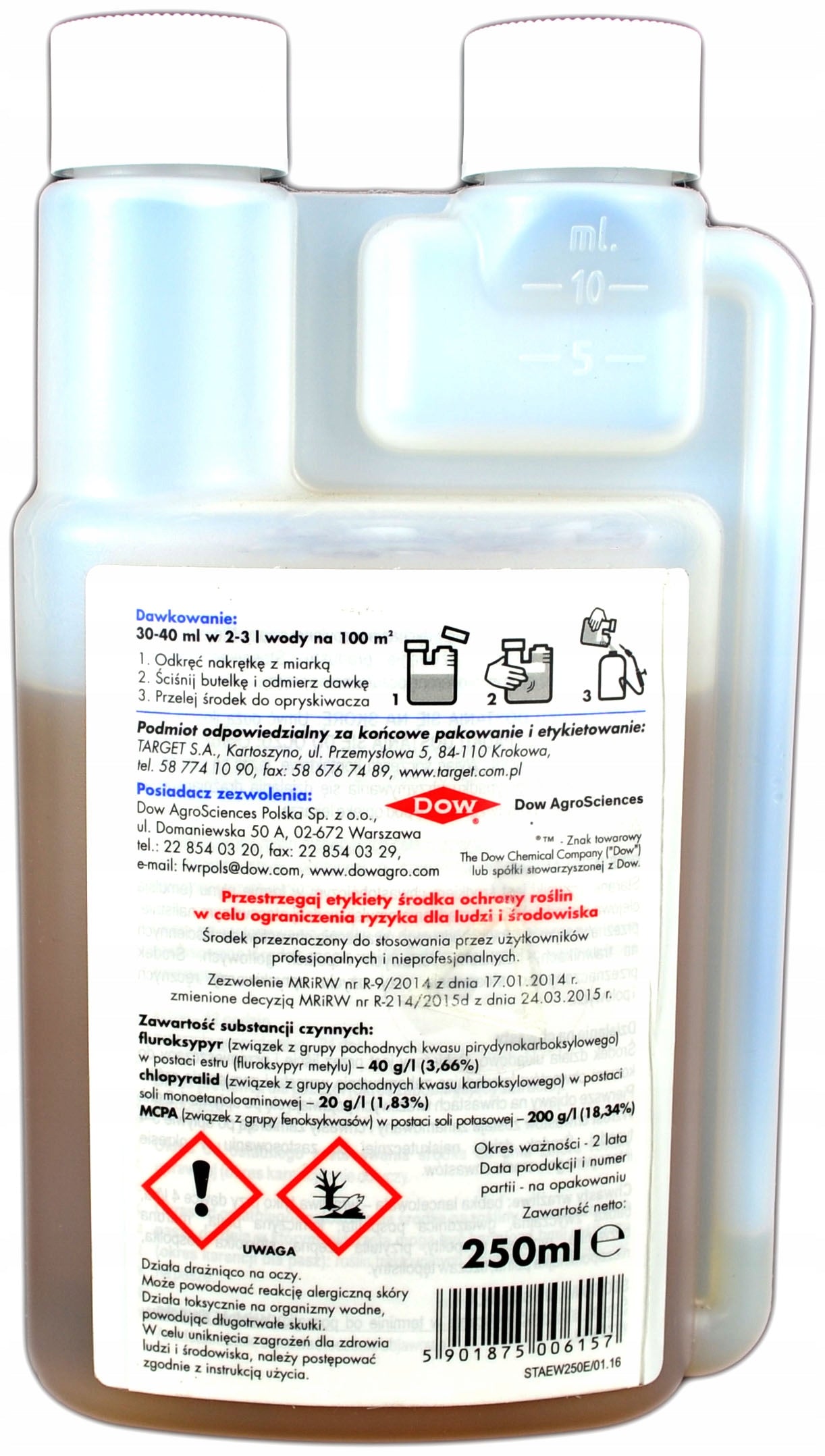 OLD 250ml TARGET LAWN FOR WEEDS GRASS DANDELION HORSETAIL CLOVER GRANDMOTHER Manufacturer Target