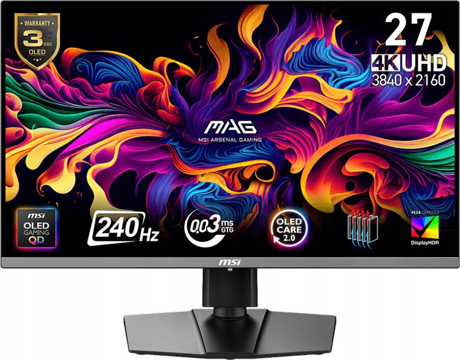 OLED Monitor MSI MAG 272UP QD-OLED X24 26,5" 3840 x 2160 px OLED