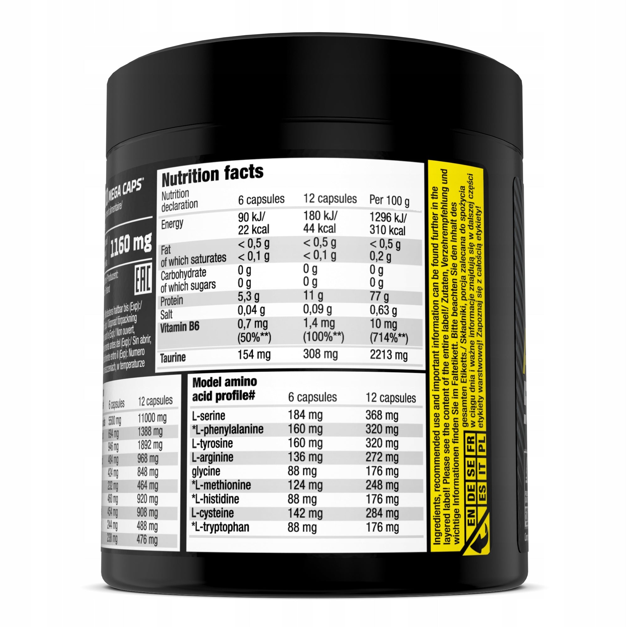 OLIMP ANABOLIC AMINO 5500 180caps BCAA AMINO ACIDS PROTEIN EAA Manufacturer code 5901330024153