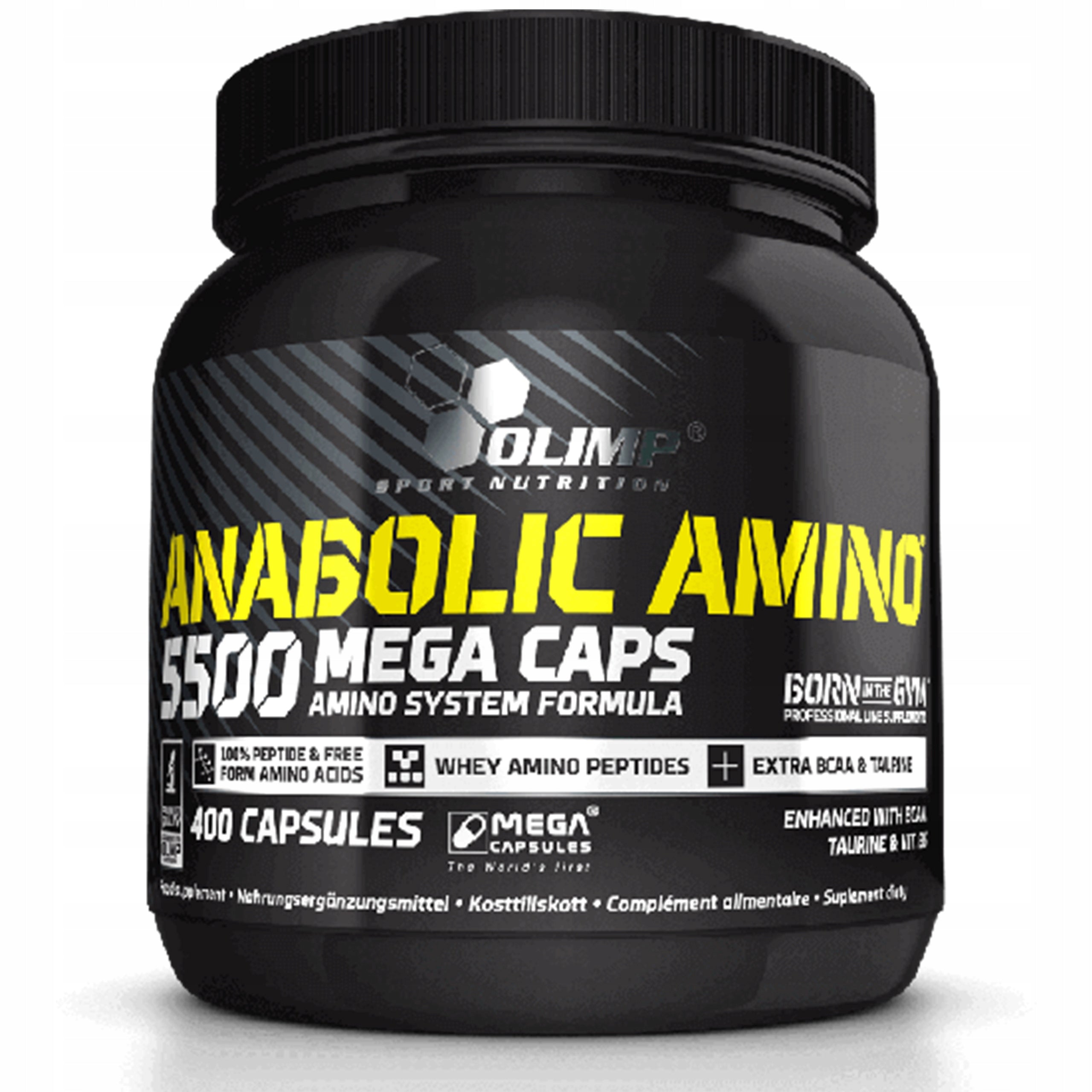 OLIMP ANABOLIC AMINO 5500 MC 400 KAPS AMINO ACIDS BCAA REGENERATION MASS EAN (GTIN) 5901330024153