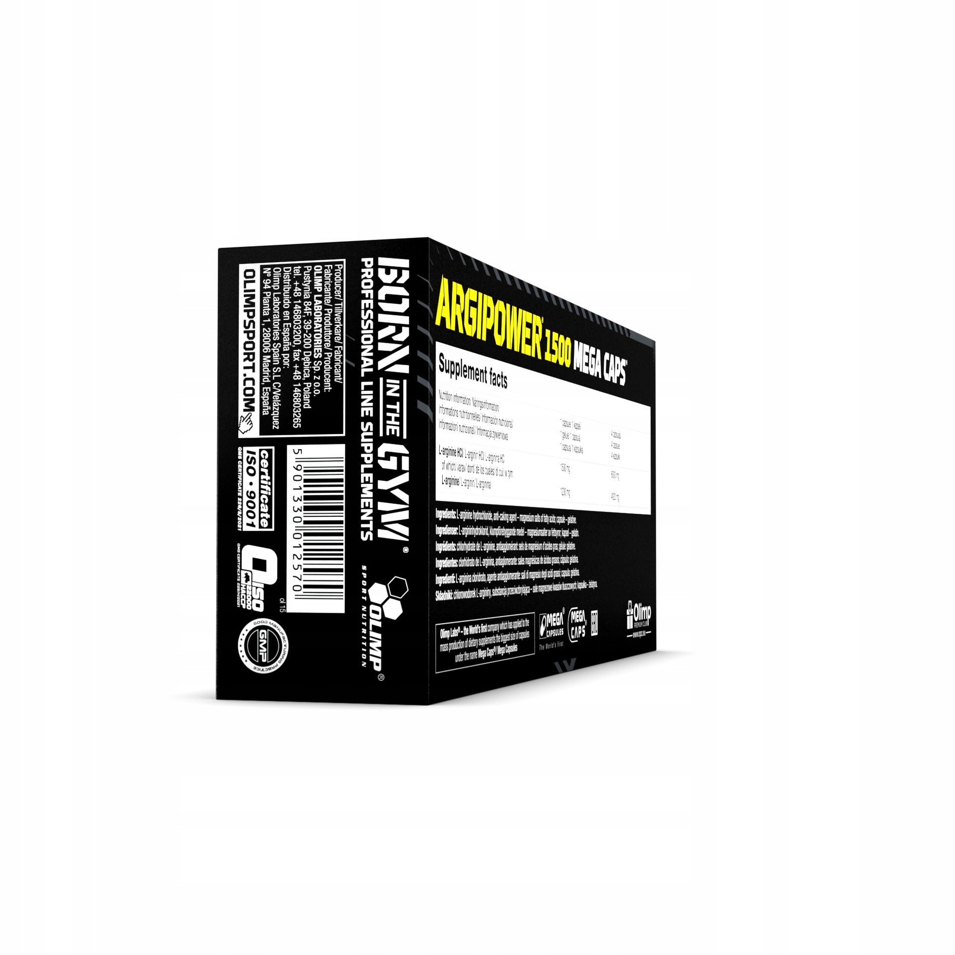 OLIMP ARGI POWER 1500 MC 120caps L-ARGININA AAKG AMINO ACIDS 120 SERVINGS Manufacturer code 5901330012570