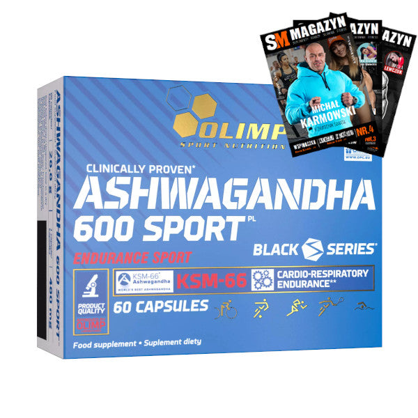 OLIMP ASHWAGANDHA 600 SPORT MEMORY RELAXATION NERVOUS SYSTEM IMMUNITY 60 kaps