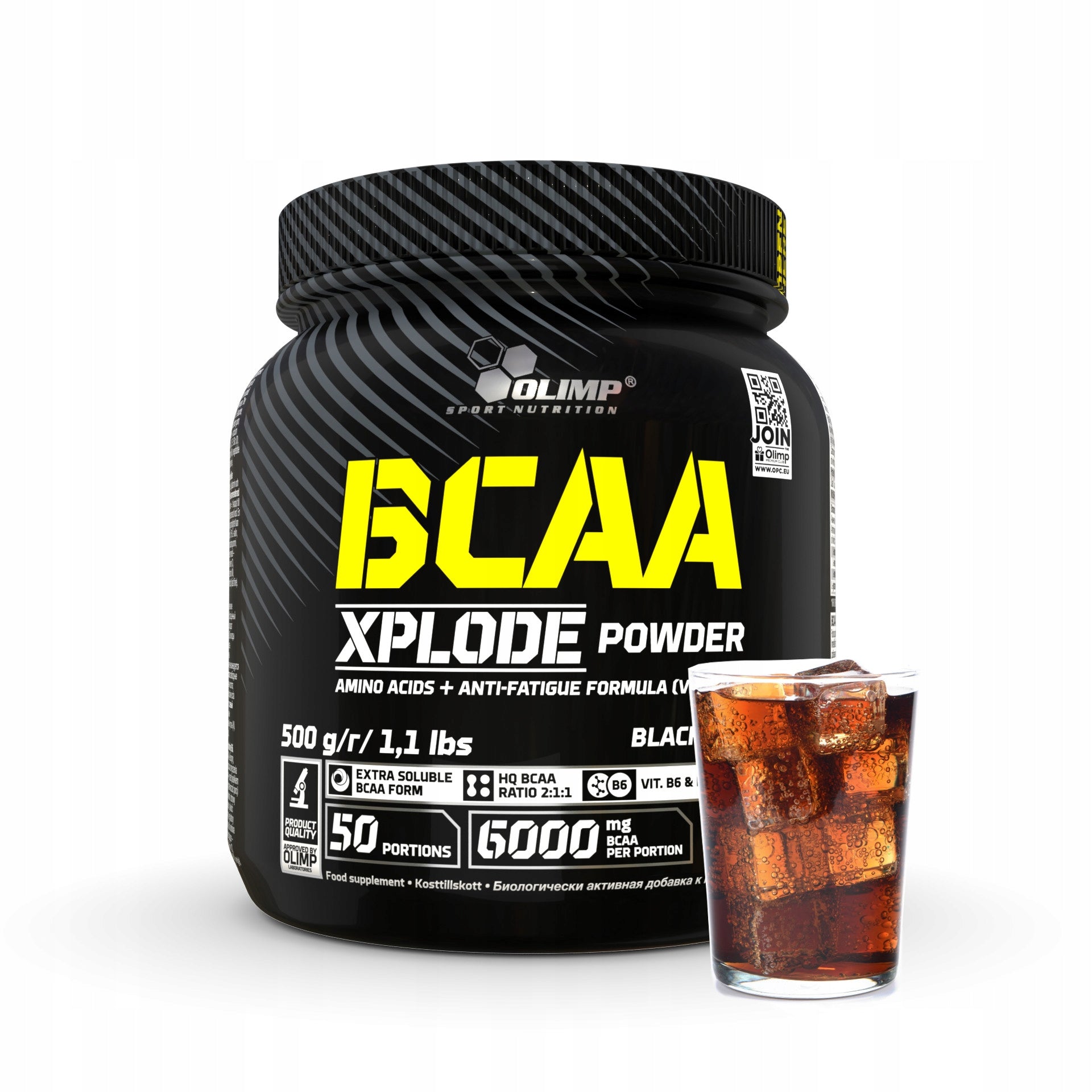 OLIMP BCAA XPLODE POWDER 500G TASTE COLA AMINO ACIDS GLUTAMINE LEUCINE AMINO