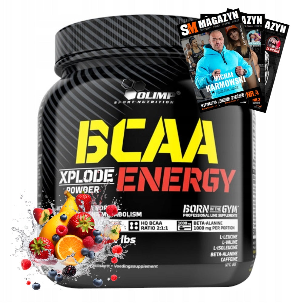 OLIMP BCAA XPLODE POWDER ENERGY 500 g AMINO ACIDS MUSCLE REGENERATION STRENGTH