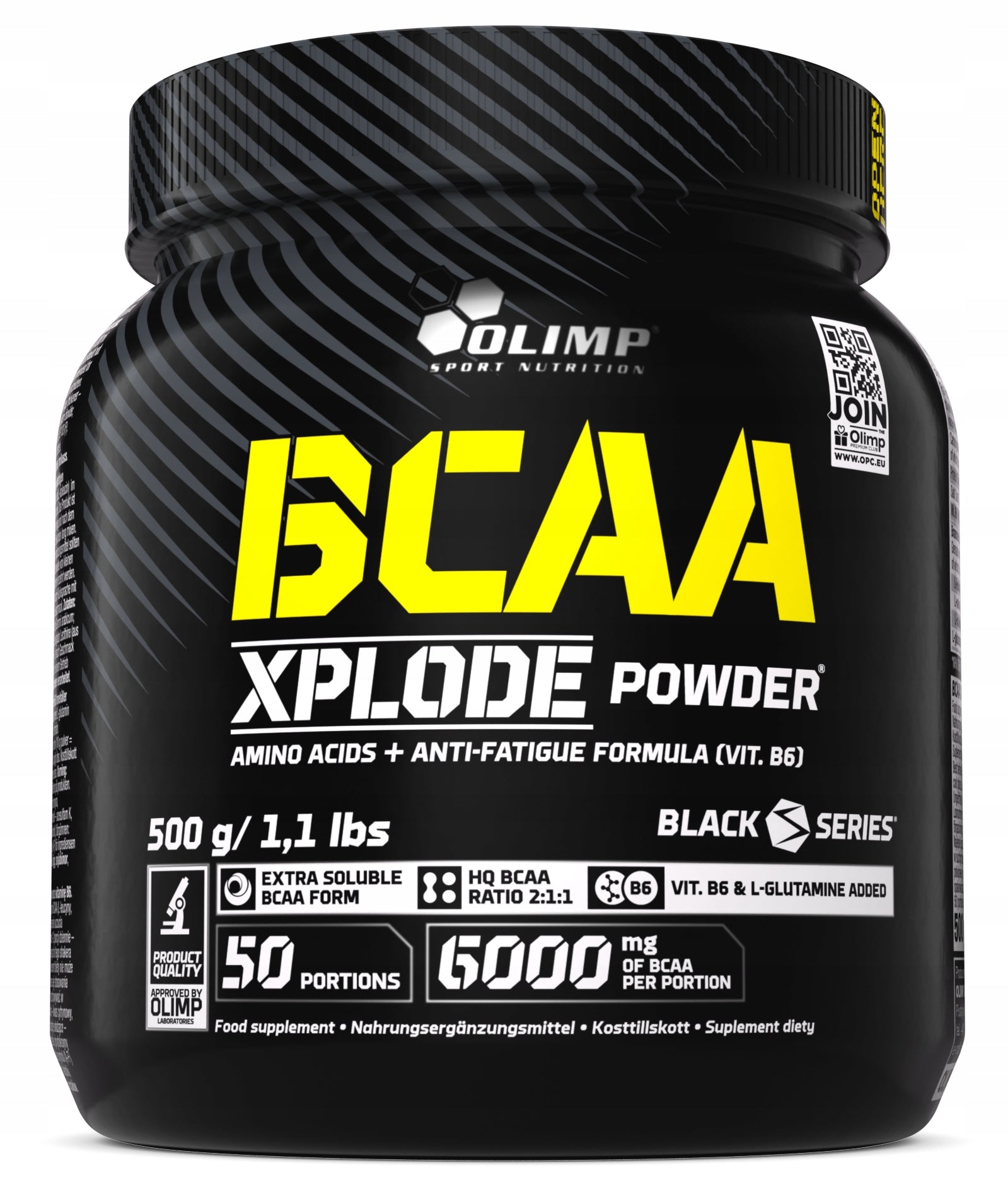 OLIMP BCAA XPLODE POWDER STRONG AMINO ACIDS LEUCINE GLUTAMINE 500g Pineapple