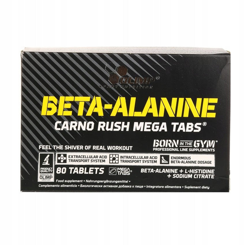 OLIMP BETA-ALANINE CARNO RUSH 2x80 TABLETS BETA ALANINE STRENGTH Packaging status original