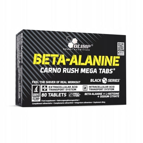 OLIMP BETA ALANINE CARNO RUSH 80tabs BETA ALANINE Expiration date at least six months from the date of purchase