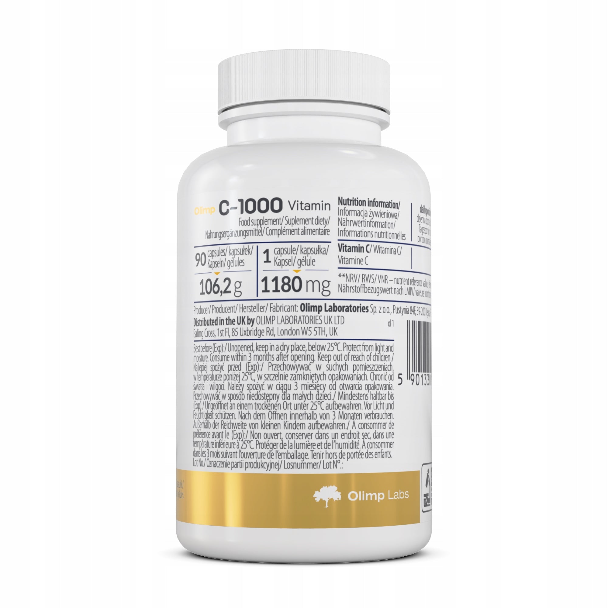 OLIMP C-1000 VITAMIN 90caps VITAMIN C L-ASCORBIC ACID IMMUNITY Packaging status original