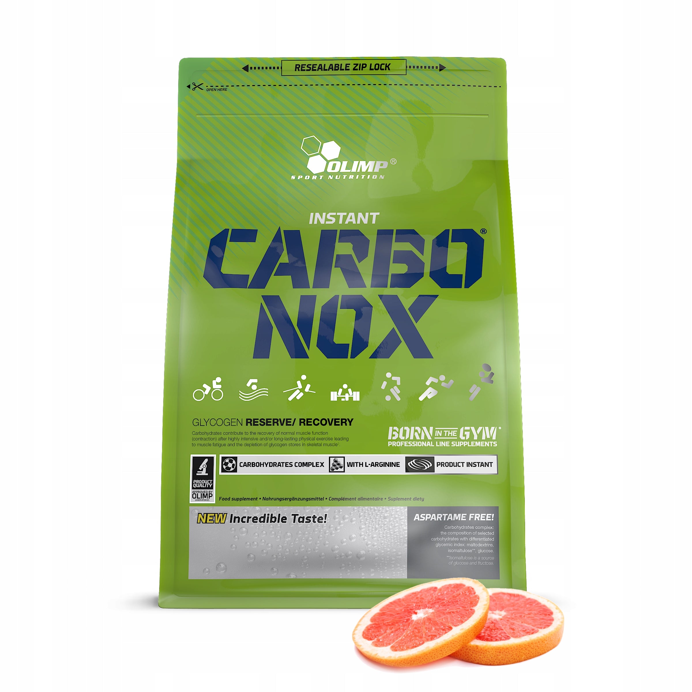 OLIMP CARBONOX 1000G GRAPEFRUIT CARBOHYDRATES CARBO VITAMINS MINERALS ENERGY EAN (GTIN) 5901330038327