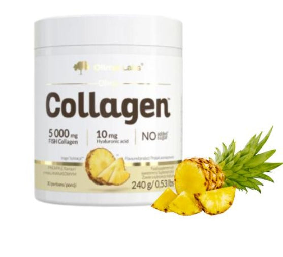 OLIMP COLLAGEN 5000 MG TASTE PINEAPPLE FISH COLLAGEN HYALURONIC ACID 240G