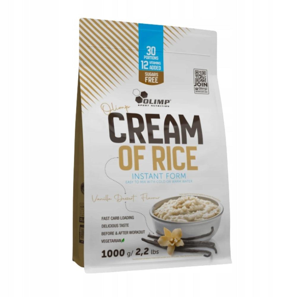 OLIMP CREAM OF RICE 1000g GRUEL RICE CARBOHYDRATES READY MEAL Expiration date at least six months from the date of purchase