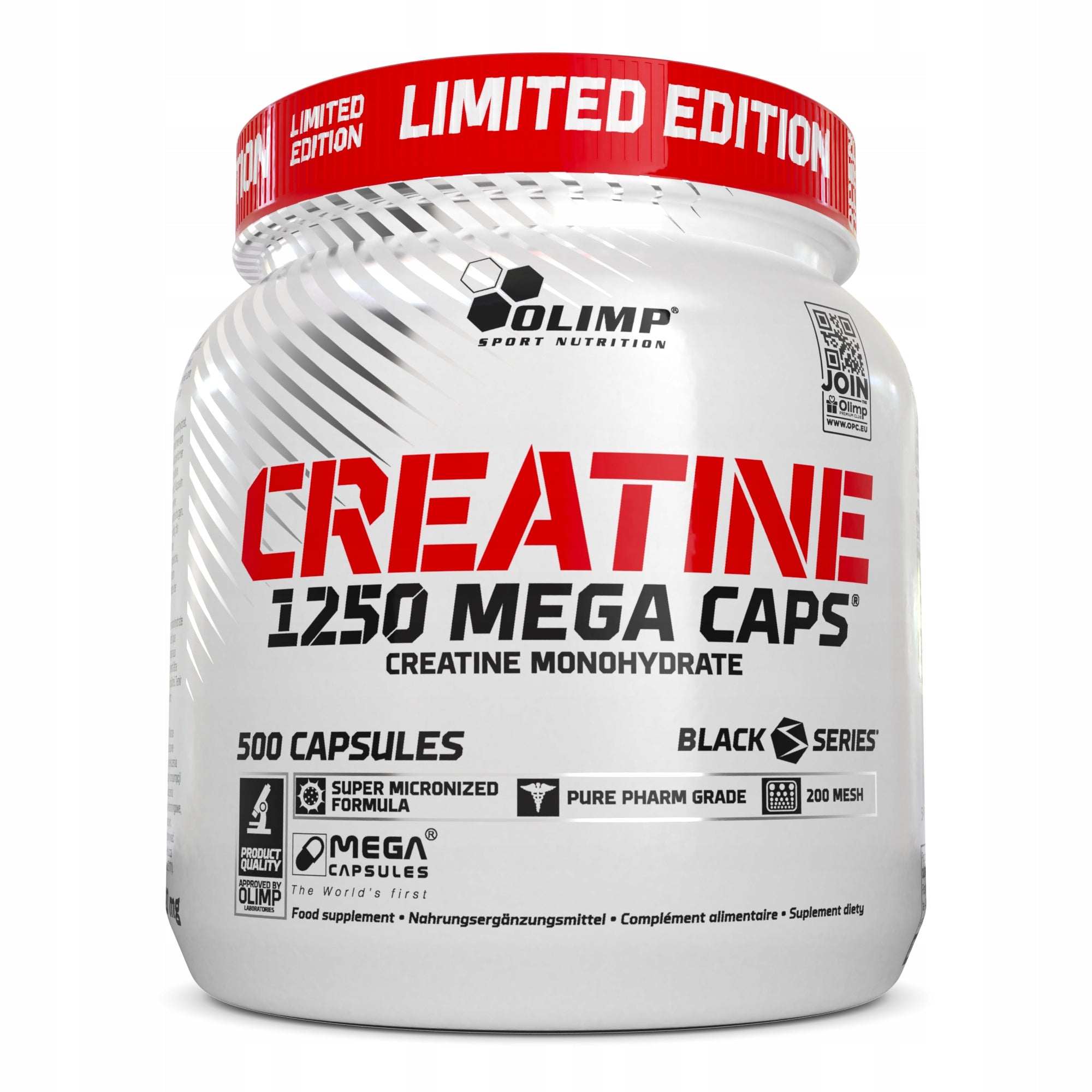 OLIMP CREATINE MC 500cap CREATINE MONOHYDRATE PURE NATURAL 125 SERVINGS