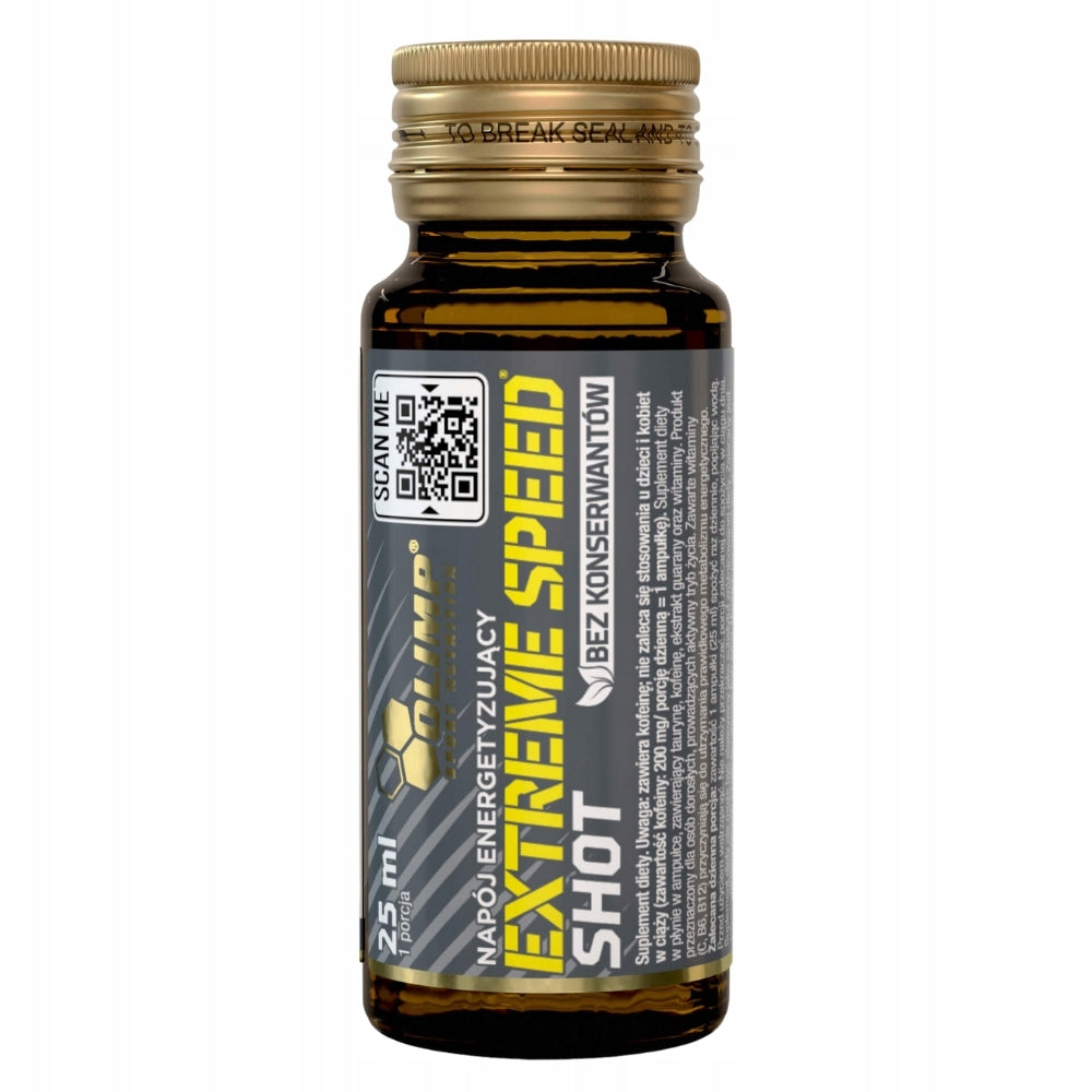 OLIMP EXTREME SPEED SHOT 25 ml – A QUICK BOOST OF ENERGY IN A GLASS AMPOULE Expiration date at least six months from the date of purchase