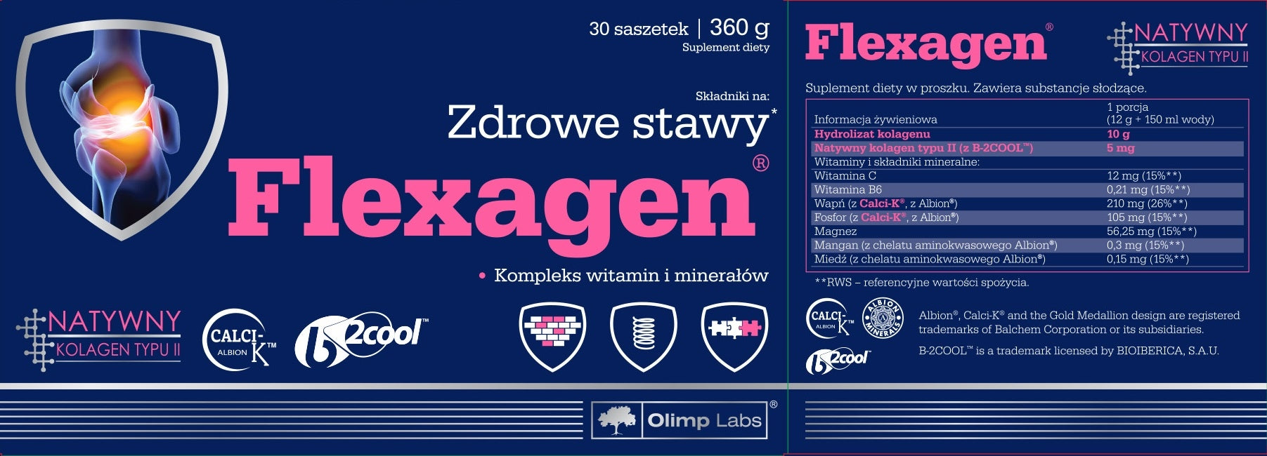 OLIMP FLEXAGEN STRONG JOINTS COLLAGEN - 30 SACHETS Medical device yes