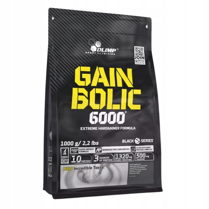 OLIMP GAIN BOLIC 6000 1000g PROTEIN WPC GAINER CARBOHYDRATES WHEY CONCENTRATE Expiration date at least six months from the date of purchase