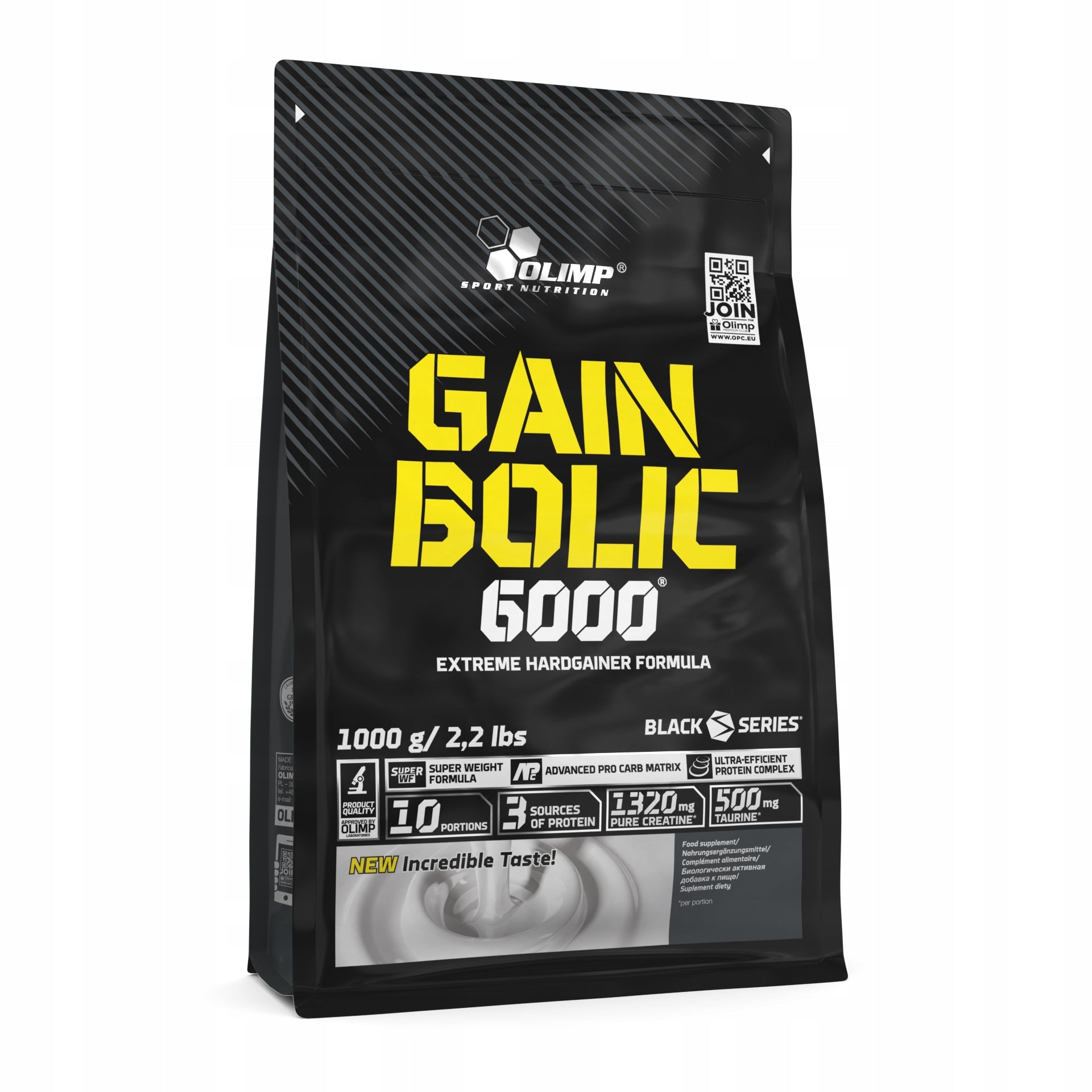 OLIMP GAIN BOLIC6000 Powder 1000g PROTEIN WPC CARBOHYDRATE MASS Flavour Vanilla EAN (GTIN) 5901330038020