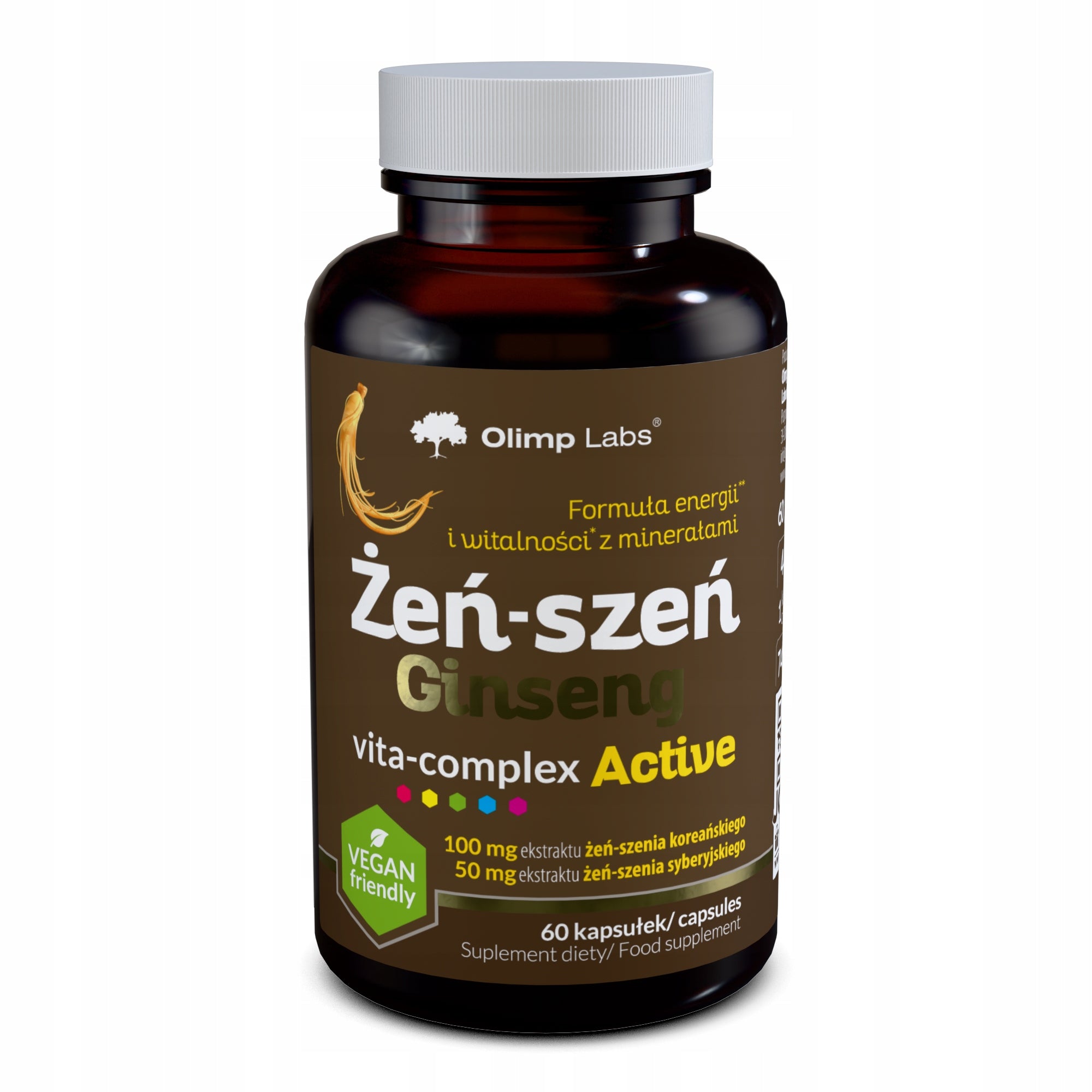 OLIMP GINSENG VITA-COMPLEX ACTIVE 60caps STRESS VITAMINS MINERALS