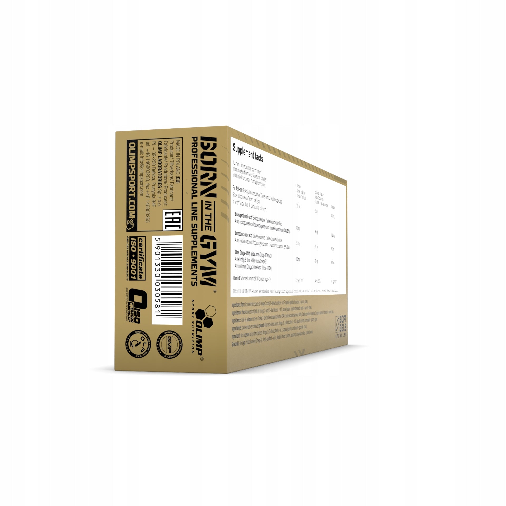 OLIMP GOLD OMEGA 3 SPORT EDITION 120k VITAMINS FATTY ACIDS EPA DHA Brand Olimp
