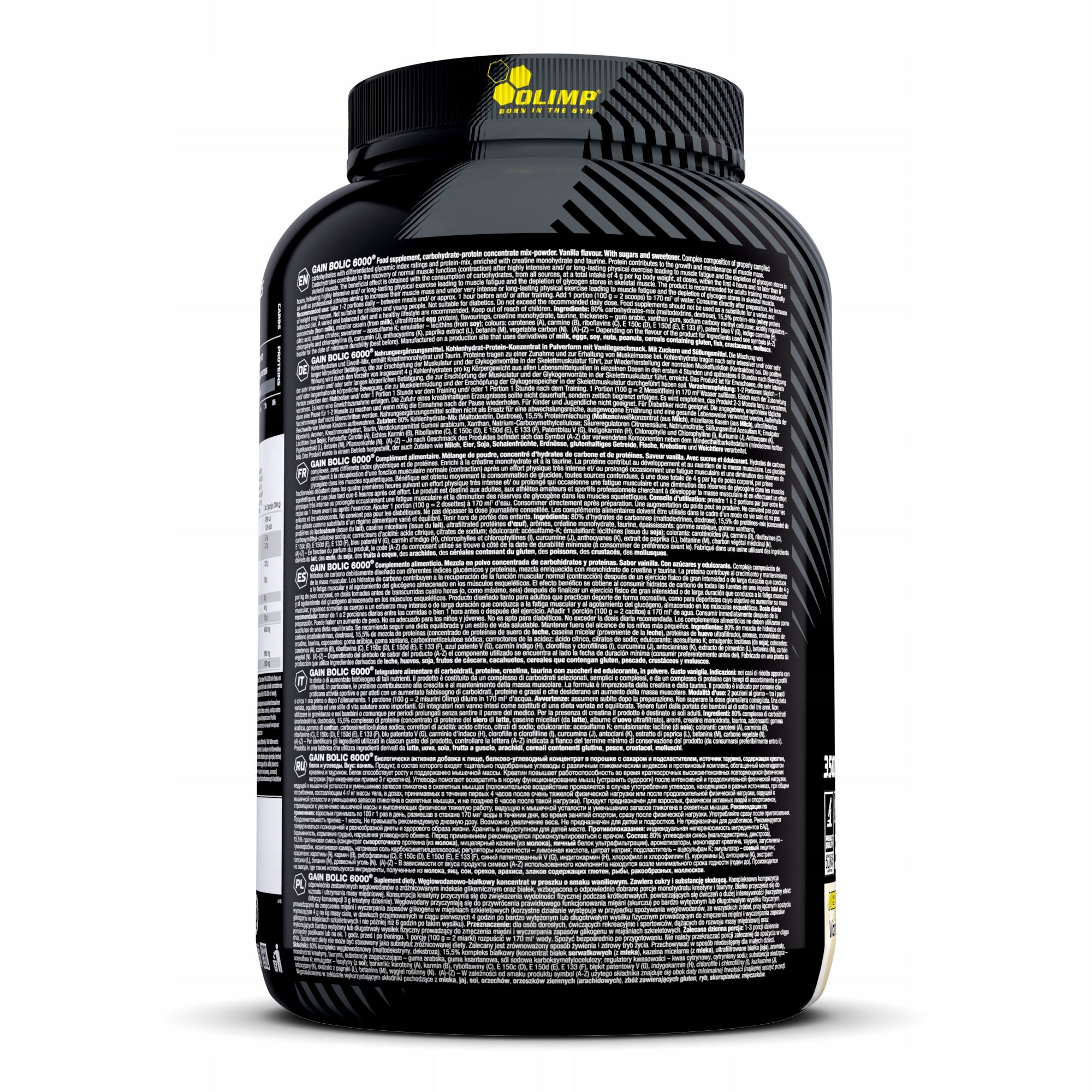 OLIMP Gain Bolic 6000 3,5kg MASS GAINER Bulk 3500g Protein Vanilla Flavour Manufacturer code 5901330052118