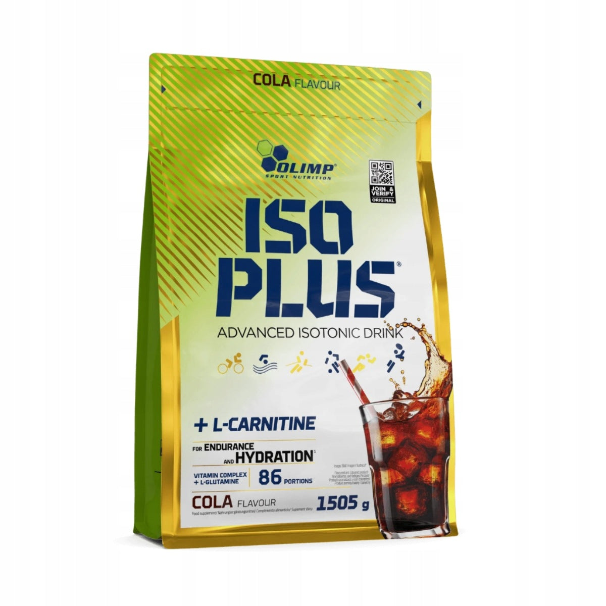 OLIMP ISO PLUS 1505G COLA ISOTONIC DRINK HYDRATION ENERGY CARNITINE