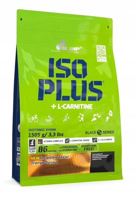 OLIMP ISO PLUS 1505G ORANGE ISOTONIC DRINK HYDRATION ENERGY CARNITINE Expiration date at least 1 year from the date of purchase