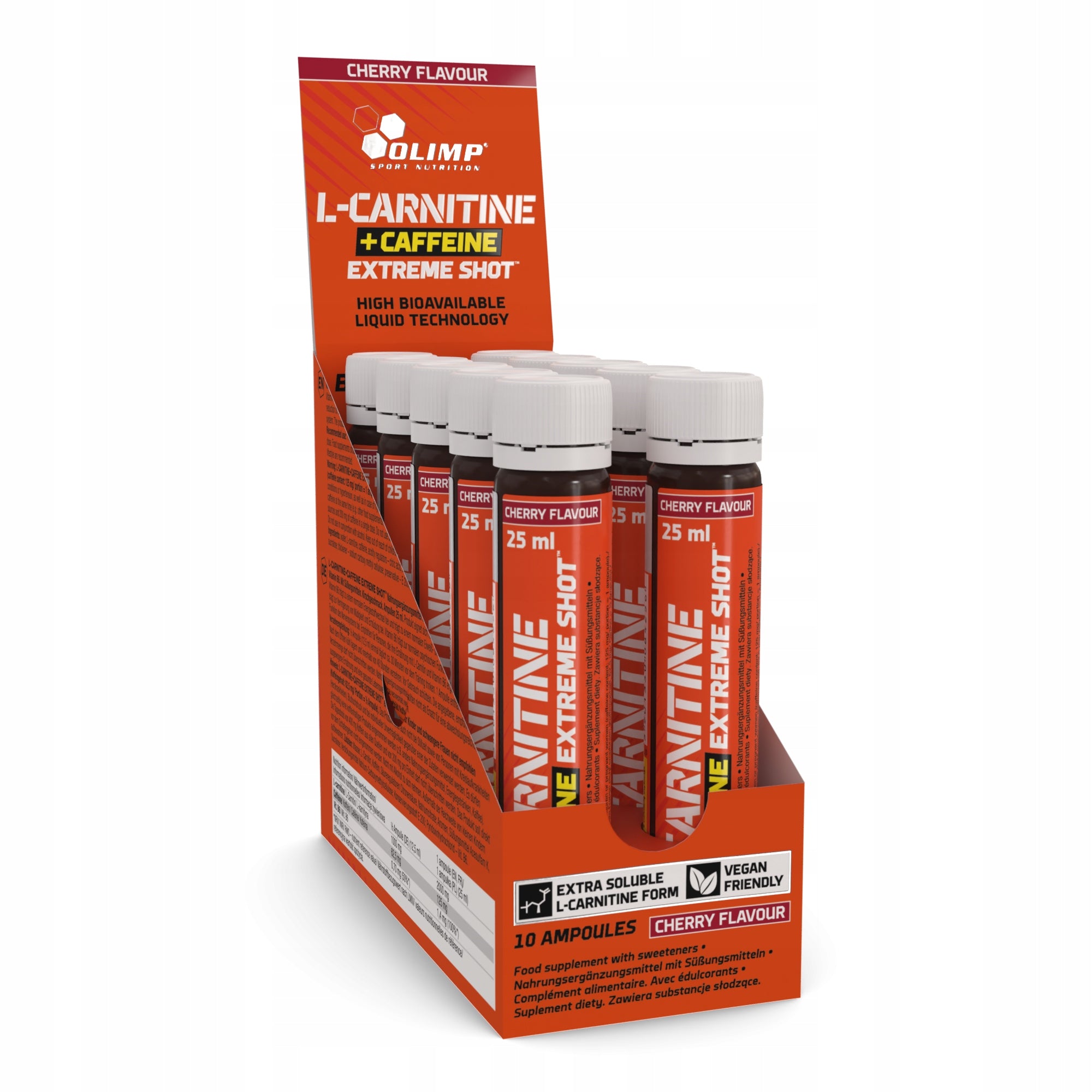 OLIMP L-CARNITINE + CAFFEINE EXTREME SHOT 10x25ml L-CARNITINE REDUCTION